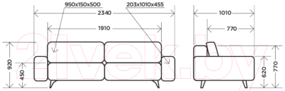 Диван Комфорт-S Оливия