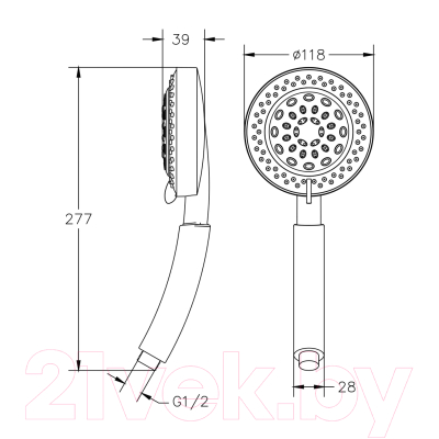 Лейка ручного душа Gross Aqua Spa XL GA5030