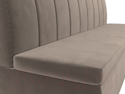 Скамья кухонная мягкая Лига Диванов Кантри / 106827 (велюр коричневый)