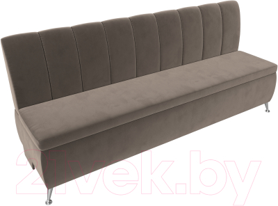 Скамья кухонная мягкая Лига Диванов Кантри / 106827 (велюр коричневый)