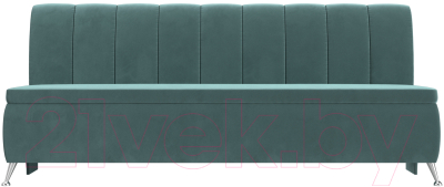 Скамья кухонная мягкая Лига Диванов Кантри / 106828 (велюр бирюзовый)