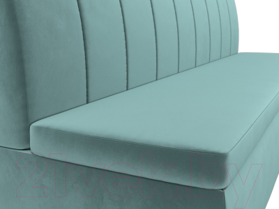 Скамья кухонная мягкая Лига Диванов Кантри / 106828 (велюр бирюзовый)