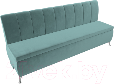 Скамья кухонная мягкая Лига Диванов Кантри / 106828 (велюр бирюзовый)
