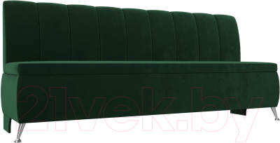 Скамья кухонная мягкая Лига Диванов Кантри / 106829 (велюр зеленый) - фото