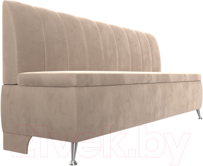 Скамья кухонная мягкая Лига Диванов Кантри / 106830 (велюр бежевый)