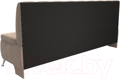 Скамья кухонная мягкая Лига Диванов Кантри / 106830 (велюр бежевый)