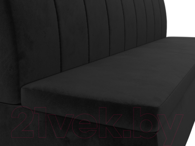 Скамья кухонная мягкая Лига Диванов Кантри / 106832 (велюр черный)