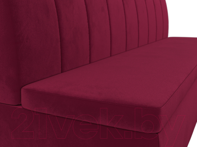 Скамья кухонная мягкая Лига Диванов Кантри / 113366 (микровельвет бордовый)
