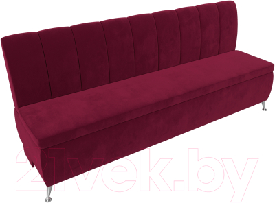 Скамья кухонная мягкая Лига Диванов Кантри / 113366 (микровельвет бордовый)