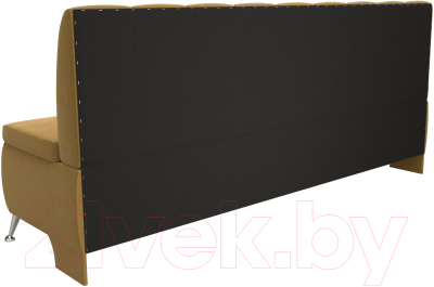 Скамья кухонная мягкая Лига Диванов Кантри / 113367 (микровельвет желтый)