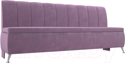 Скамья кухонная мягкая Лига Диванов Кантри / 113369 (микровельвет сиреневый) - фото