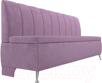Скамья кухонная мягкая Лига Диванов Кантри / 113369 (микровельвет сиреневый)