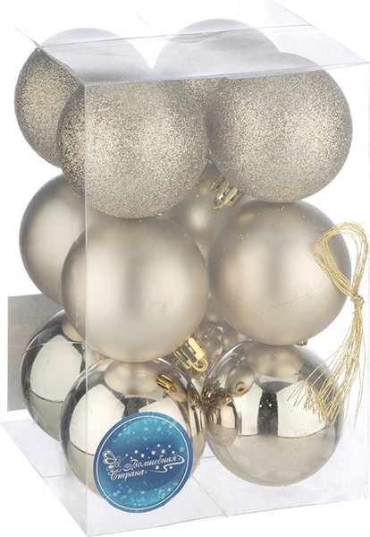 Набор шаров новогодних Волшебная страна SYQA-0123165-06 / 106325 - фото