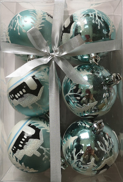 Набор шаров новогодних Волшебная страна Зимний пейзаж 007496