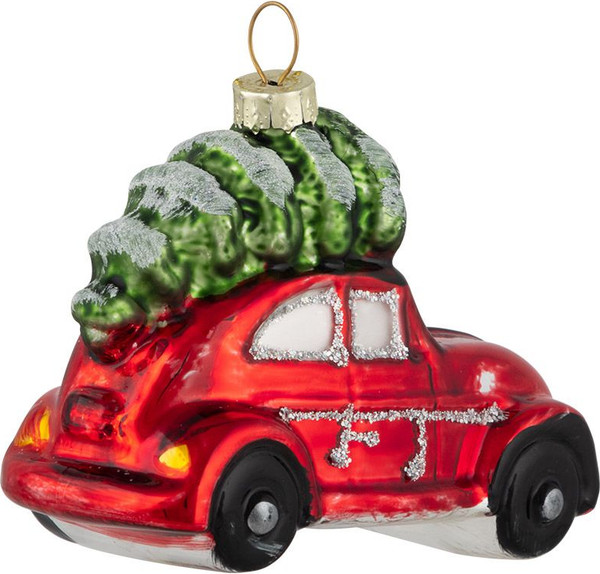 Елочная игрушка Волшебная страна Машинка с елкой 106240