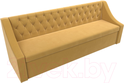 Скамья кухонная мягкая Лига Диванов Мерлин / 109414 (микровельвет желтый)