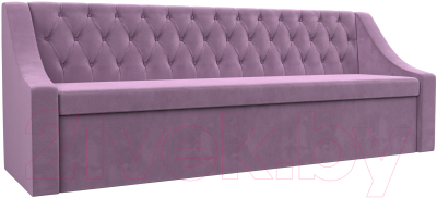 Скамья кухонная мягкая Лига Диванов Мерлин / 109416 (микровельвет сиреневый) - фото
