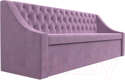 Скамья кухонная мягкая Лига Диванов Мерлин / 109416 (микровельвет сиреневый)
