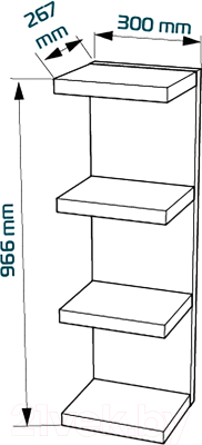 Полка Mio Tesoro Фора 100E