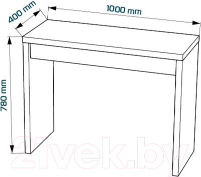 Туалетный столик Mebelain Энкель 100 (белый)