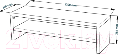 Тумба Mebelain Enkel TV12 (дуб беленый)