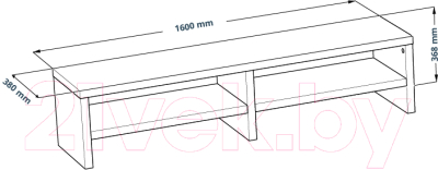 Тумба Mebelain Enkel TV16 (дуб беленый)