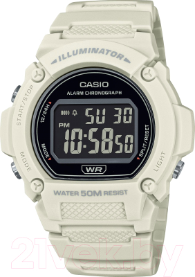 Часы наручные мужские Casio W-219HC-8B - фото
