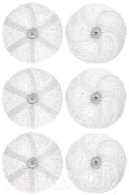 Набор шаров новогодних Elan Gallery Жемчужины на белом / 970107