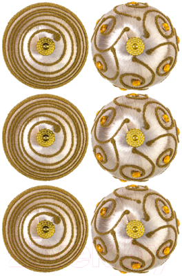 Набор шаров новогодних Elan Gallery Восточные узоры / 970114