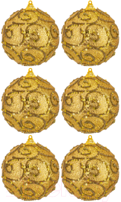 Набор шаров новогодних Elan Gallery Вензеля / 970115