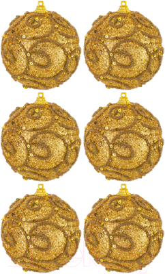 Набор шаров новогодних Elan Gallery Вензеля / 970116