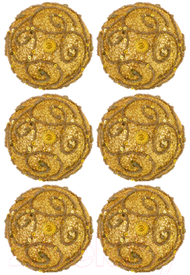 Набор шаров новогодних Elan Gallery Вензеля / 970116