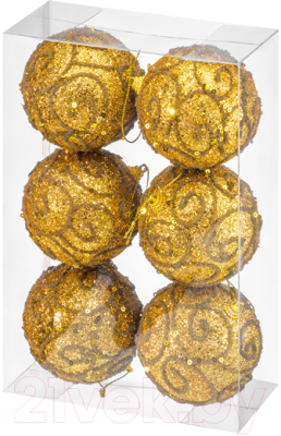 Набор шаров новогодних Elan Gallery Вензеля / 970116