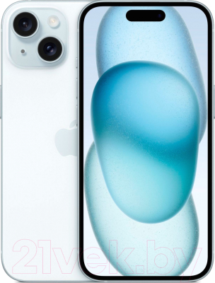 Смартфон Apple iPhone 15 256GB (синий) - фото