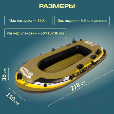 Надувная лодка Jilong Fishman 200 Set / JL007207-1N