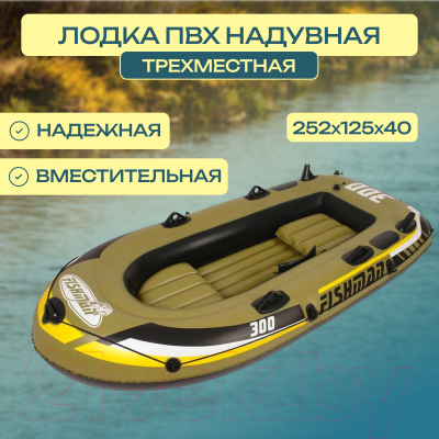 Надувная лодка Jilong Fishman 300 Set / JL007208N