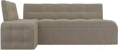 Уголок кухонный мягкий Лига Диванов Люксор левый / 28605L (микровельвет бежевый)
