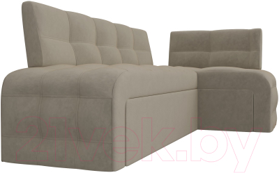 Уголок кухонный мягкий Лига Диванов Люксор правый / 28605 (микровельвет бежевый)