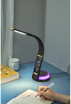 Настольная лампа Dendy 540-DL Black Swan+RGB