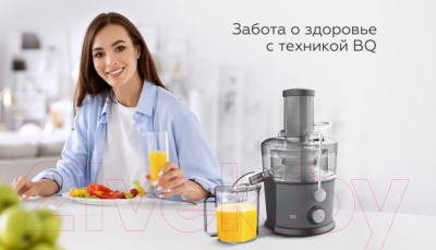 Соковыжималка электрическая BQ J1008 (серый/черный)