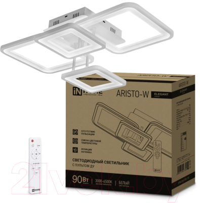 Потолочный светильник INhome Elegant Aristo-W / 4690612047300 (белый, с пультом ДУ)
