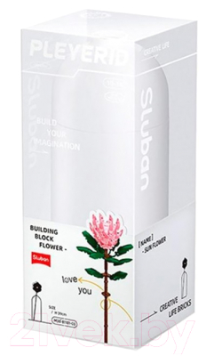 Конструктор Sluban Розовый цветок M38-B1101-03 (219эл) - фото