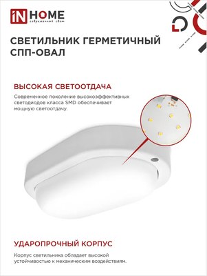 Светильник ЖКХ INhome СПП 1565-Овал / 4690612044958