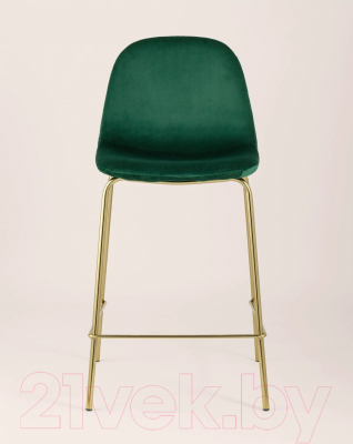 Стул барный Stool Group Валенсия SN полубарный / OS-001CB HLR-56 (велюр зеленый/золотые ножки)