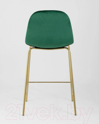 Стул барный Stool Group Валенсия SN полубарный / OS-001CB HLR-56 (велюр зеленый/золотые ножки)