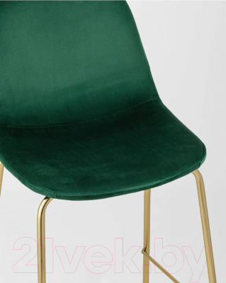 Стул барный Stool Group Валенсия SN полубарный / OS-001CB HLR-56 (велюр зеленый/золотые ножки)