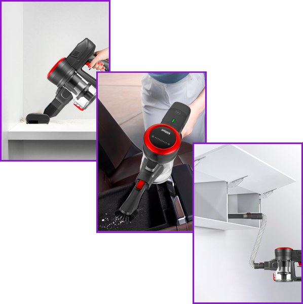 Вертикальный пылесос Kitfort KT-5175-2 (красный)