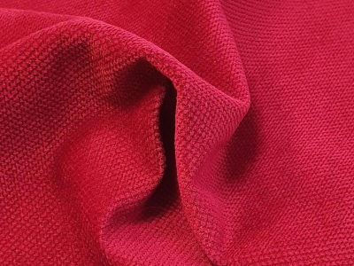 Диван угловой Лига Диванов Николь правый / 113273 (микровельвет бордовый/экокожа черный)