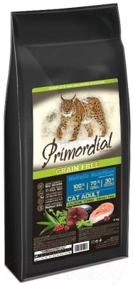 Сухой корм для кошек Primordial Cat Adult Salmon & Tuna / MGSP1202 - фото