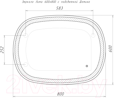 Зеркало Домино Лима 80 GL7063Z